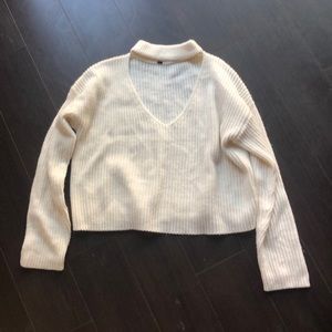 H&M Sweaters - H&M sweater with cutout neck- M H&M Sweaters - H&M sweater with cutout neck- M